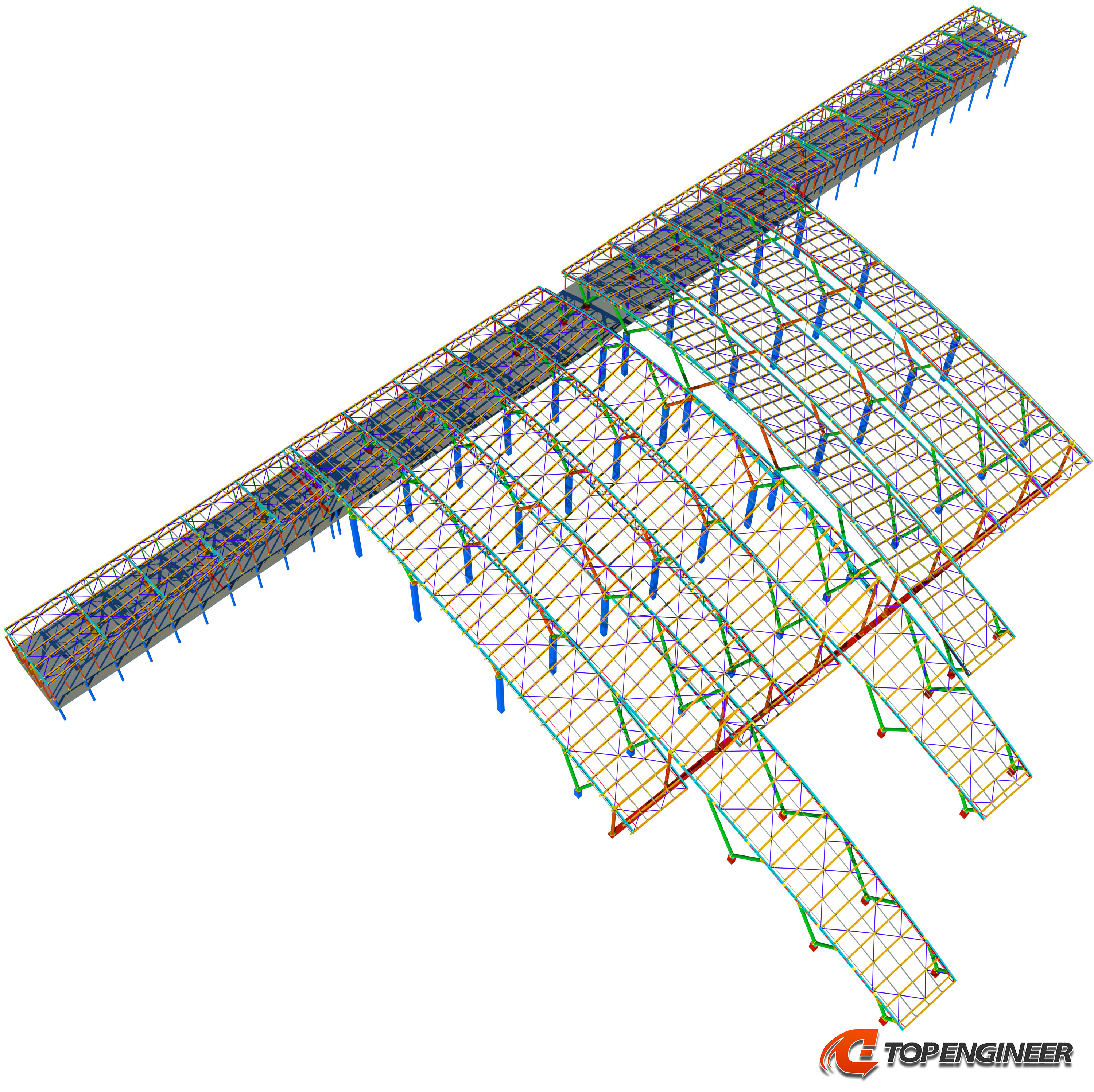 Steel detailing in Tekla Structures for the airport